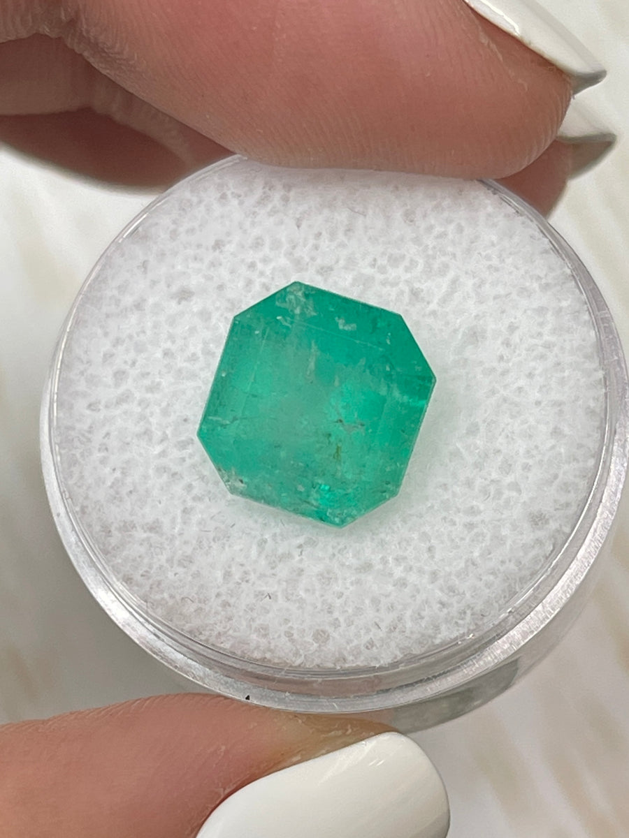 Natural Colombian Emerald - 5.29 Carat Asscher Cut Gem