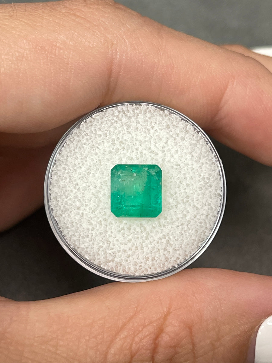 2.39 Carat Asscher Cut Colombian Emerald - Unmounted Gemstone