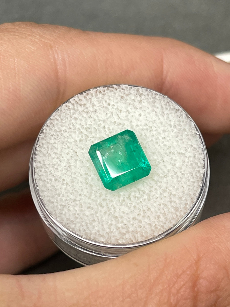 Emerald Gemstone - 2.39 Carat Colombian Asscher Cut