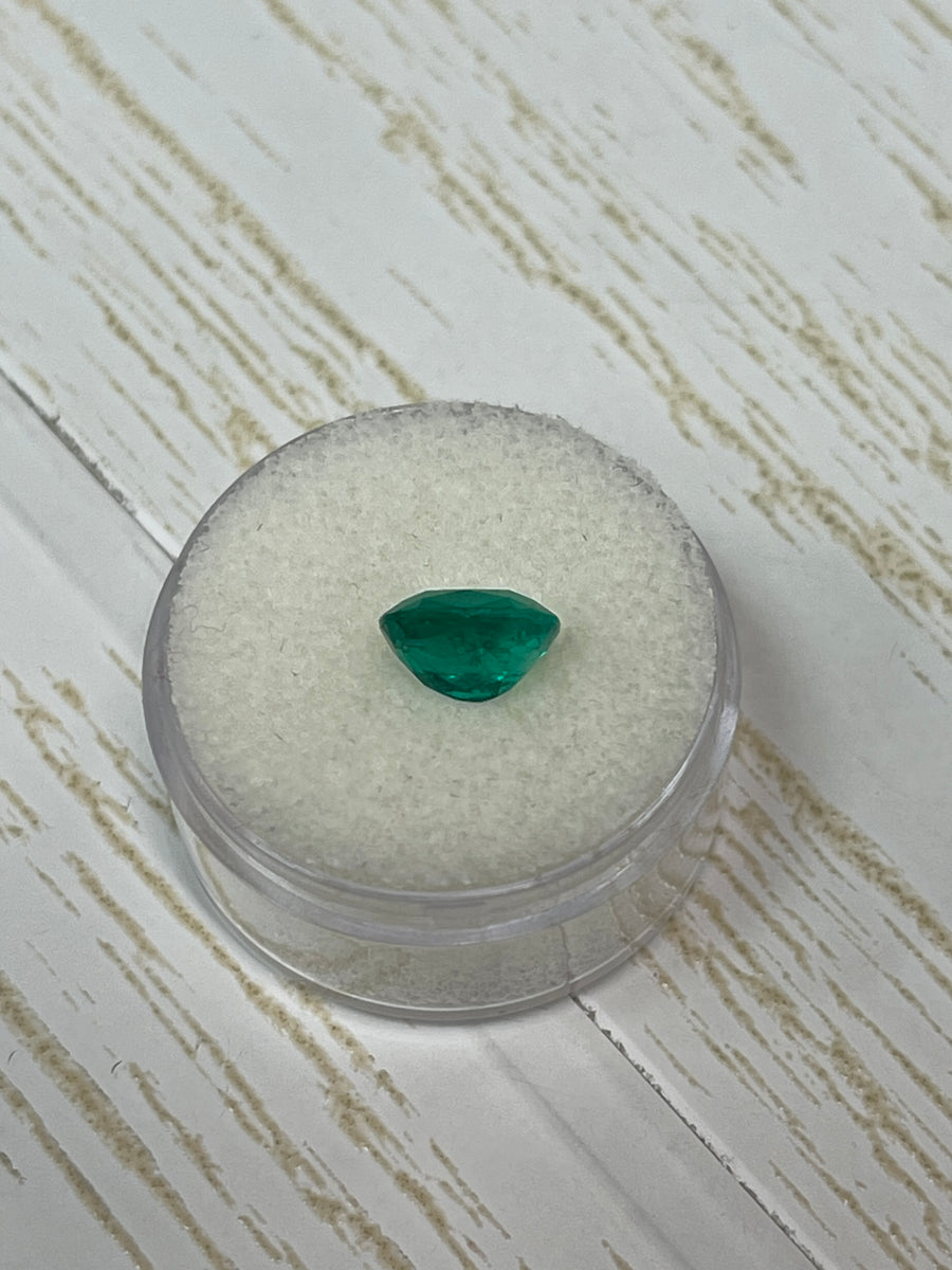 Cushion-Cut Colombian Emerald - 2.10 Carat Loose Gem - Striking Muzo Green - 8x7 Size