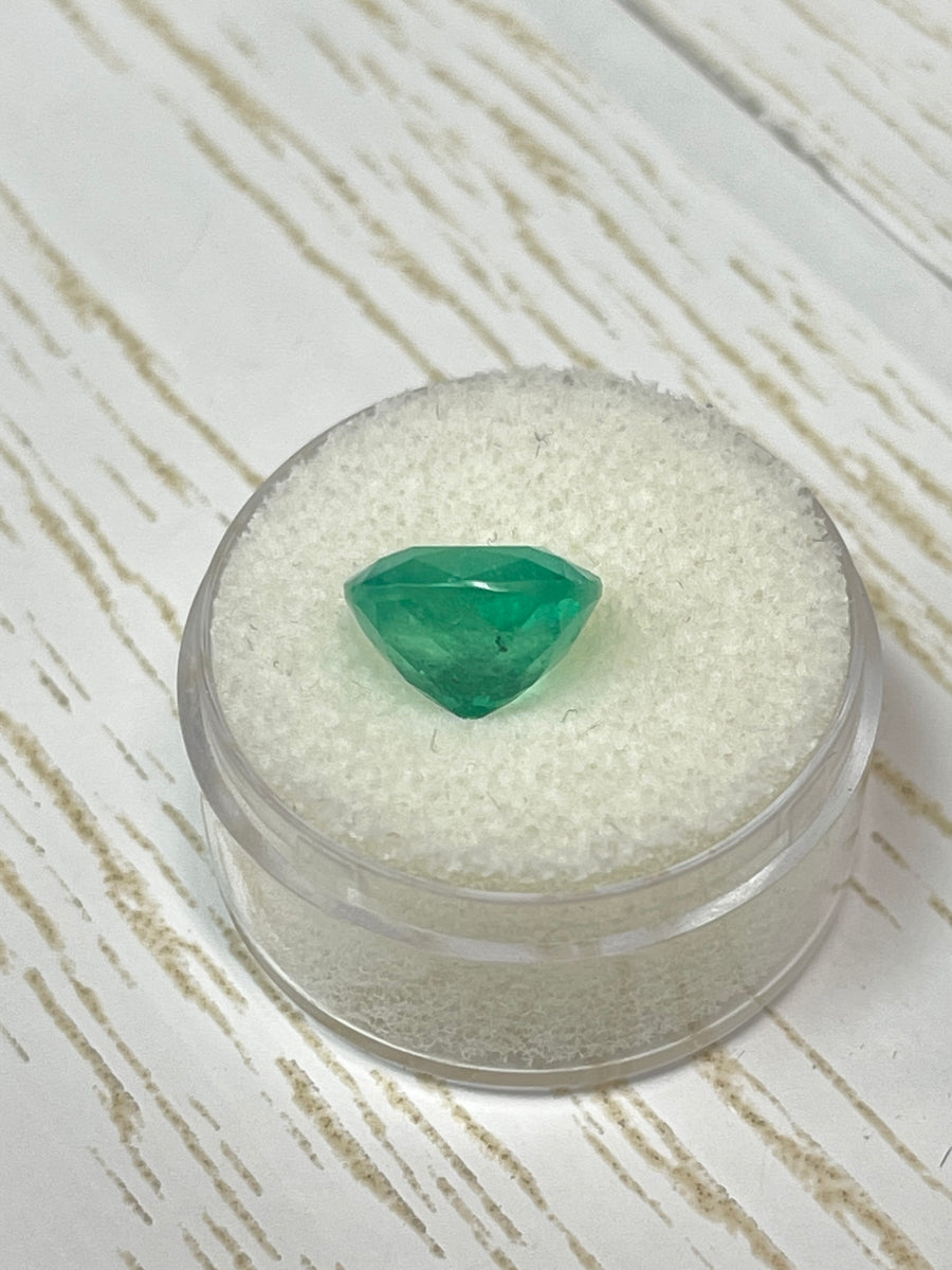 Rounded Natural Colombian Emerald - 10x10mm - 4.72 Carat Loose Gem