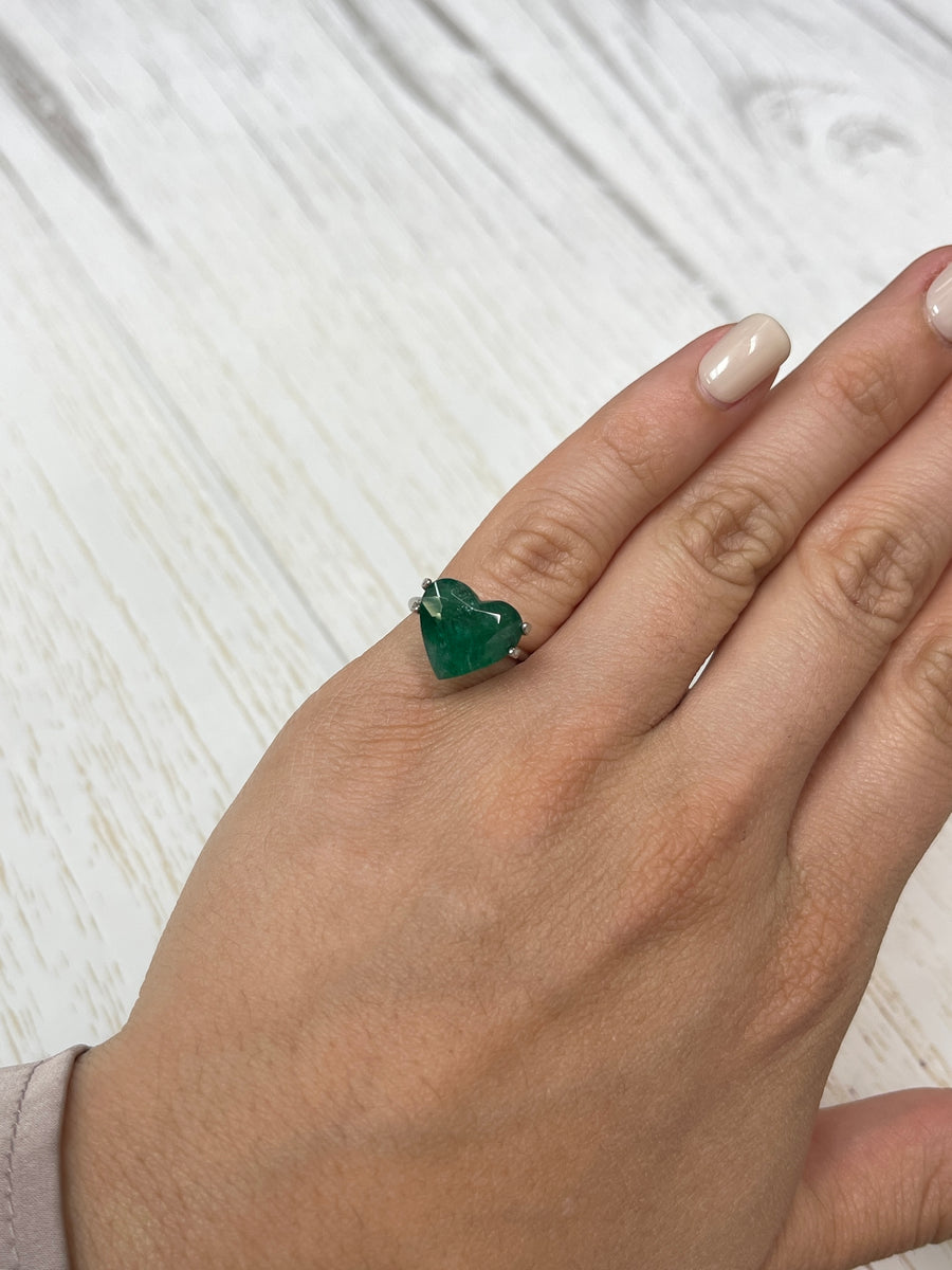 Gorgeous 4.57 Carat Heart-Cut Emerald - Brazilian Origin