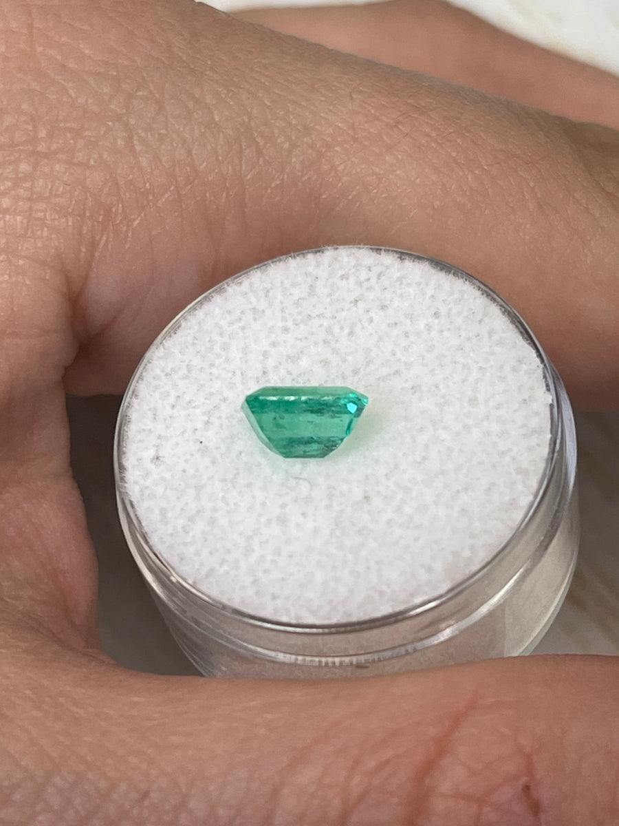 Unset Colombian Emerald with Emerald Cut - 1.28 Carats, 7.6x5 Size