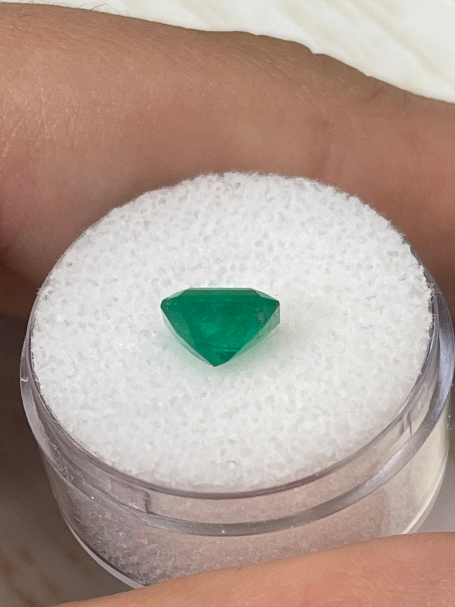 Genuine Asscher Cut 1.84 Carat Colombian Emerald - Loose Stone