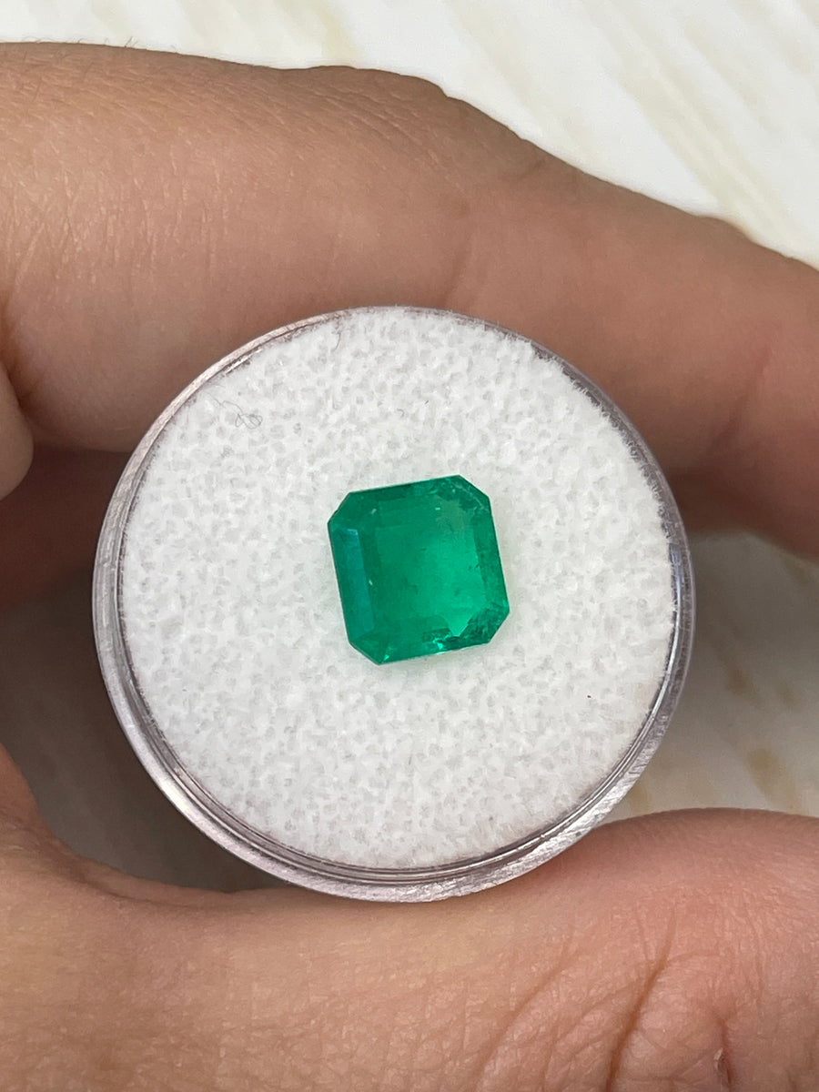 1.97 Carat Asscher Cut Colombian Emerald - Spready 8.5x8.5