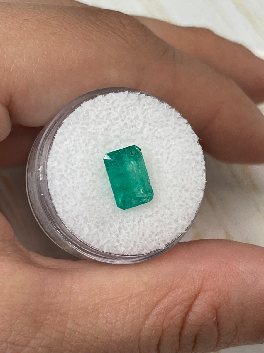 2.09 Carat 10x7 Imperfectly Perfect Natural Loose Colombian Emerald-Elongated Emerald Cut