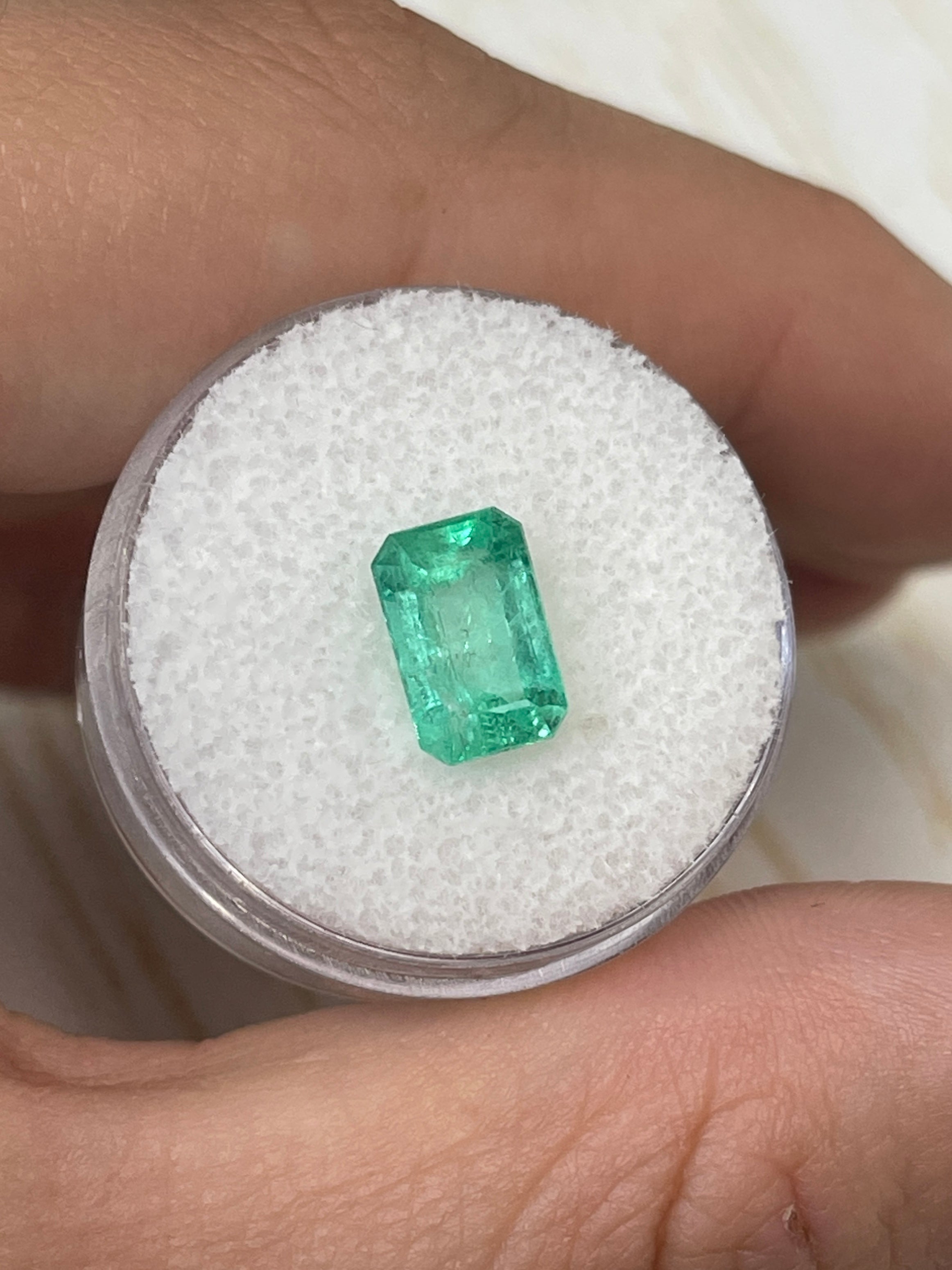 Vivid Spring Green Colombian Emerald - 2.39 Carat Loose Emerald Cut