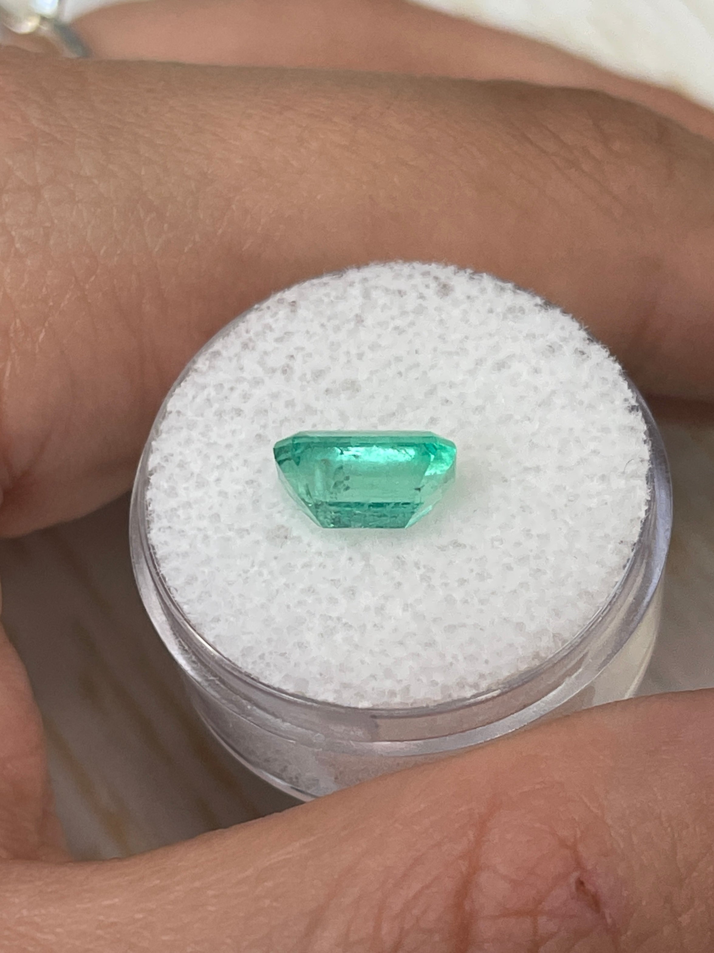 Emerald Cut 2.39 Carat Loose Colombian Emerald - Fresh Spring Green