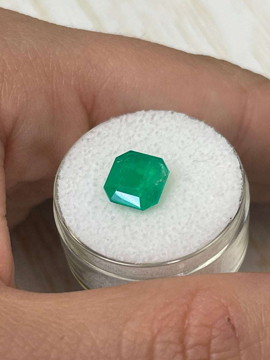 Emerald from Colombia - 2.82 Carat Loose Asscher-Cut Stone