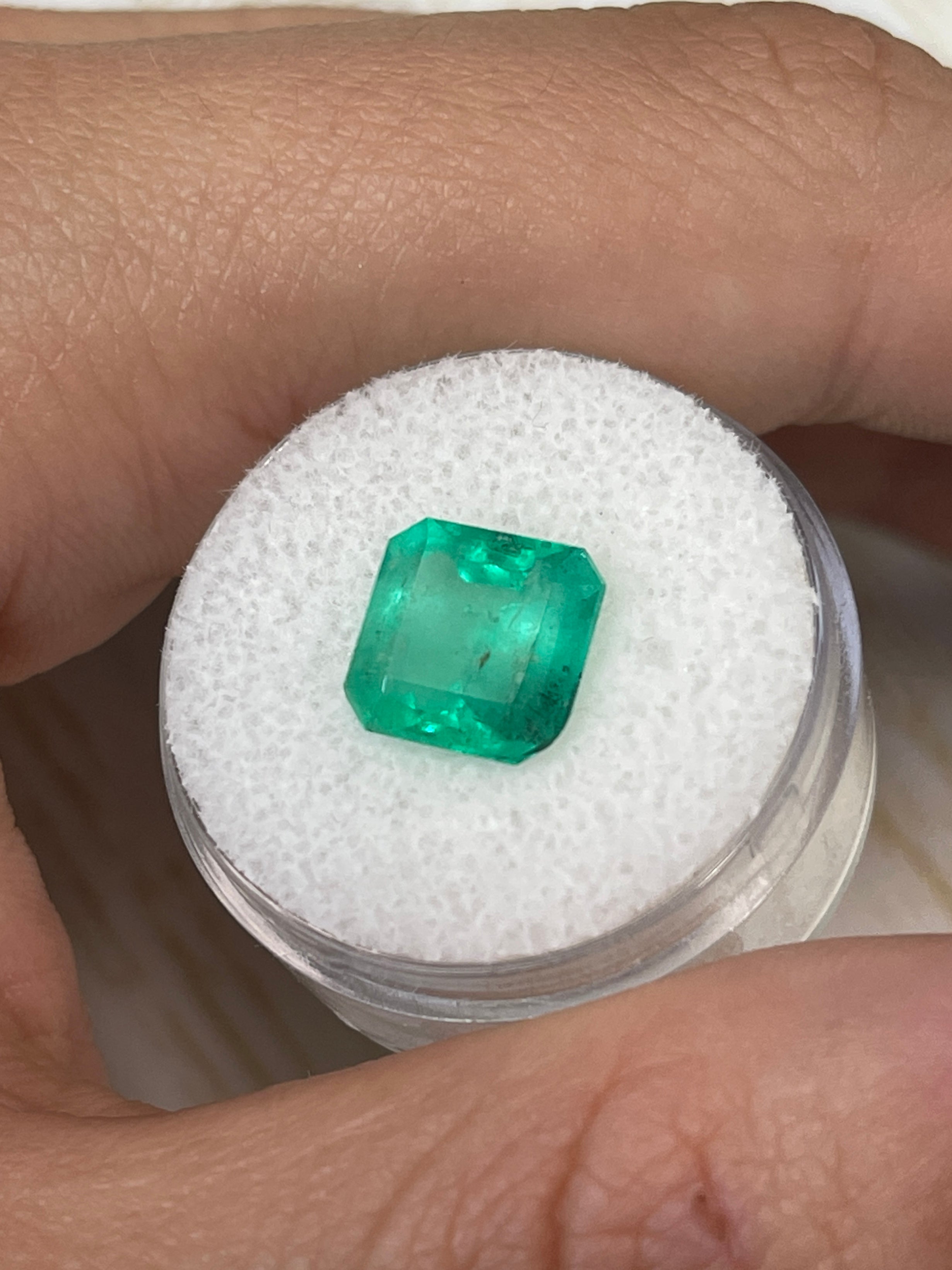 Colombian Emerald - 3.64 Carat Vivid Yellowish Beauty