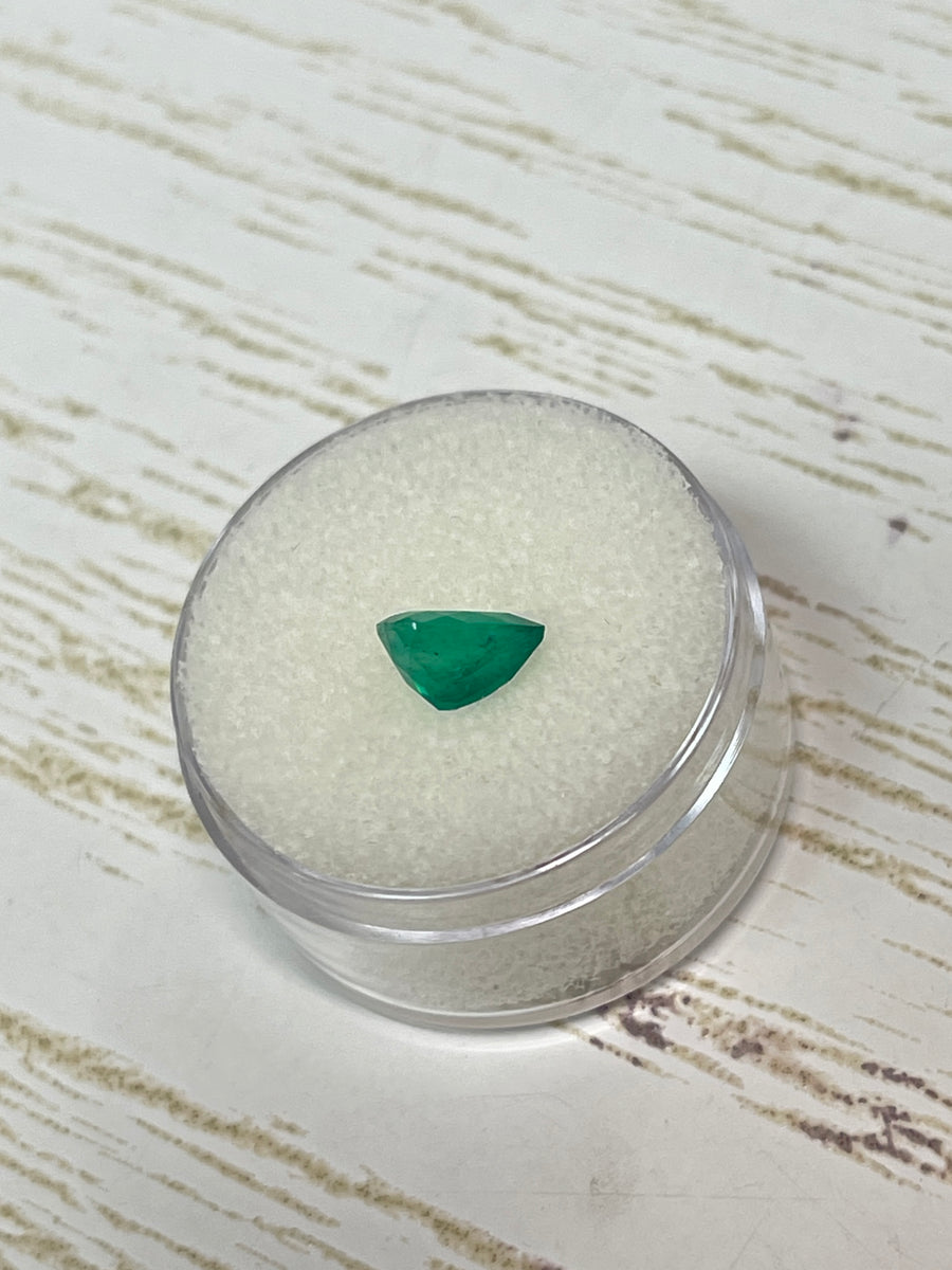 1.14 Carat Pear-Cut Colombian Emerald - Rich Green Color - Loose Stone