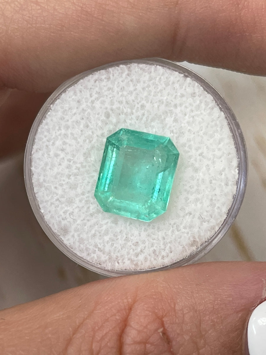 11x10mm Colombian Emerald Gem - Stunning 4.43 Carat Loose Stone, Emerald Cut