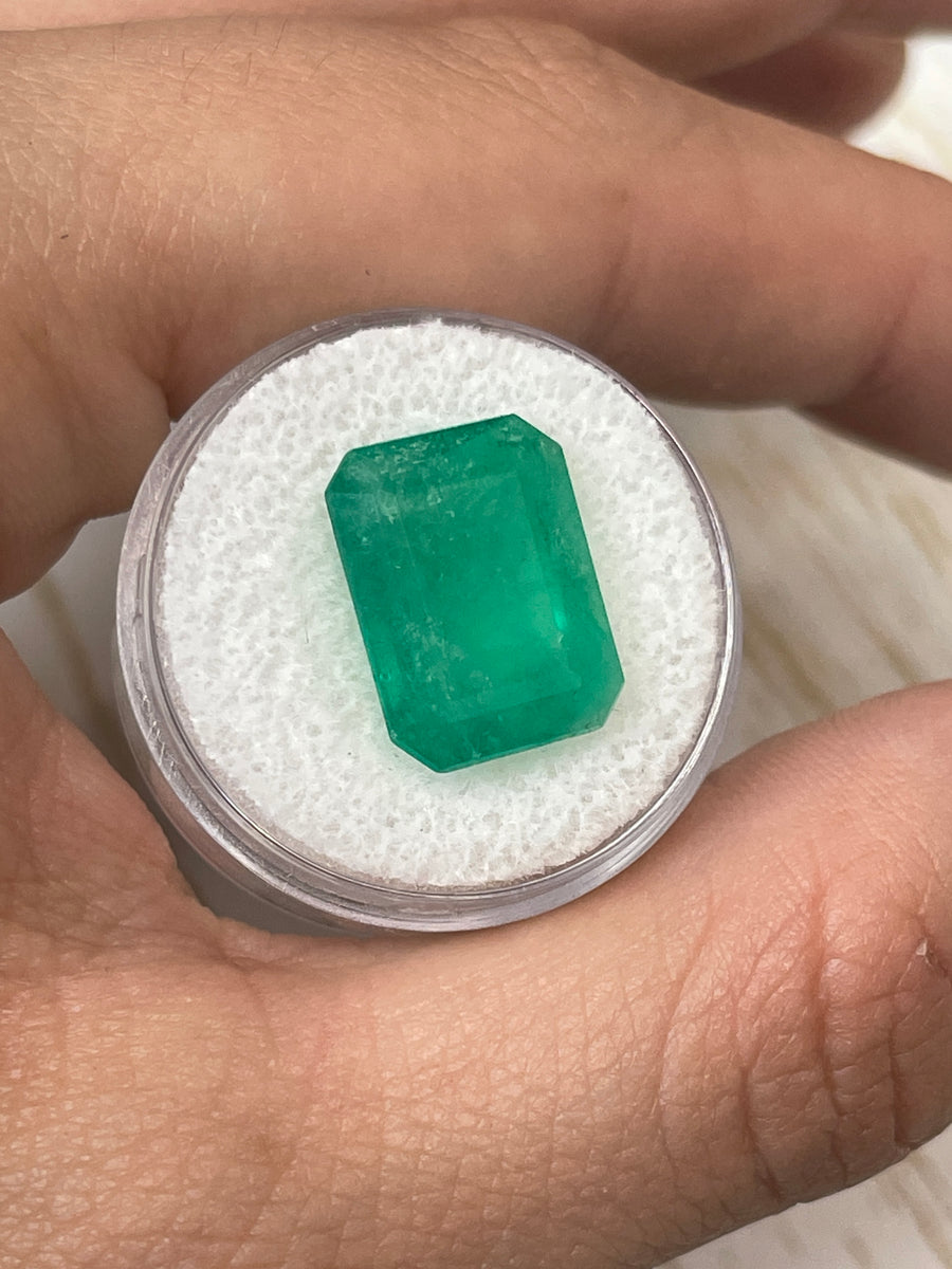 Fine Natural Colombian Emerald - 15.5x12 mm, 10.03 Carat, Emerald Cut