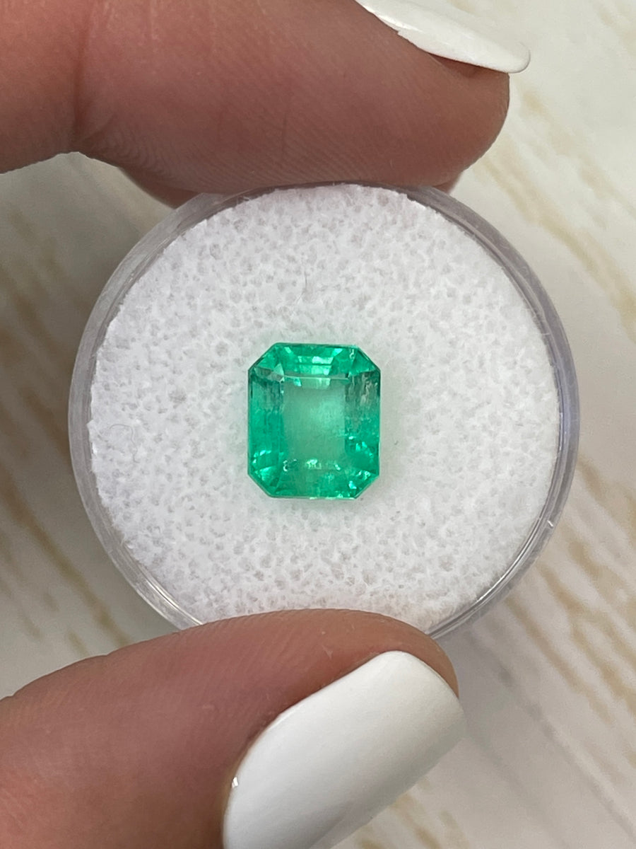 Vivid Yellowish Green Colombian Emerald - 2.91 Carat Gemstone