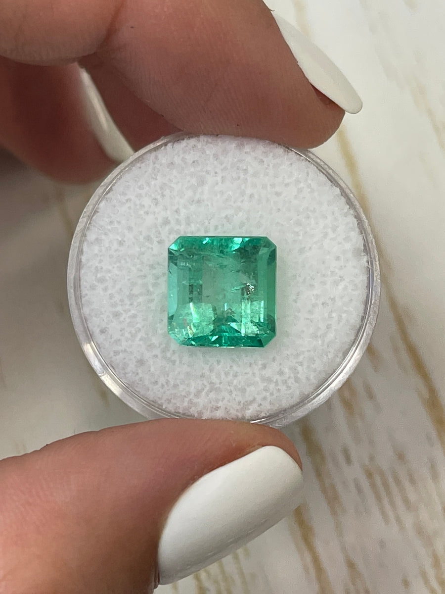 Radiant 5.32 Carat Colombian Emerald - Asscher Cut