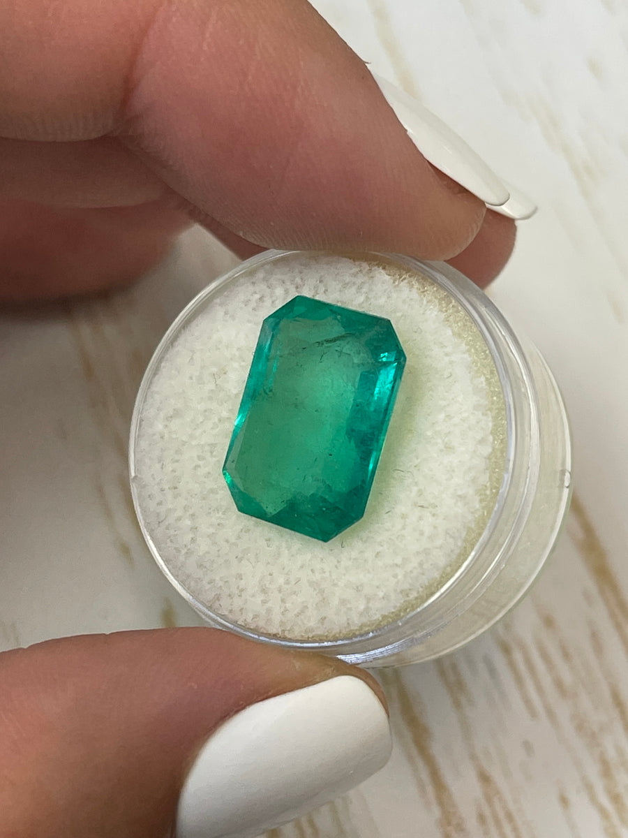 A Colossal 9.52 Carat Natural Colombian Emerald in an Emerald Cut Shape