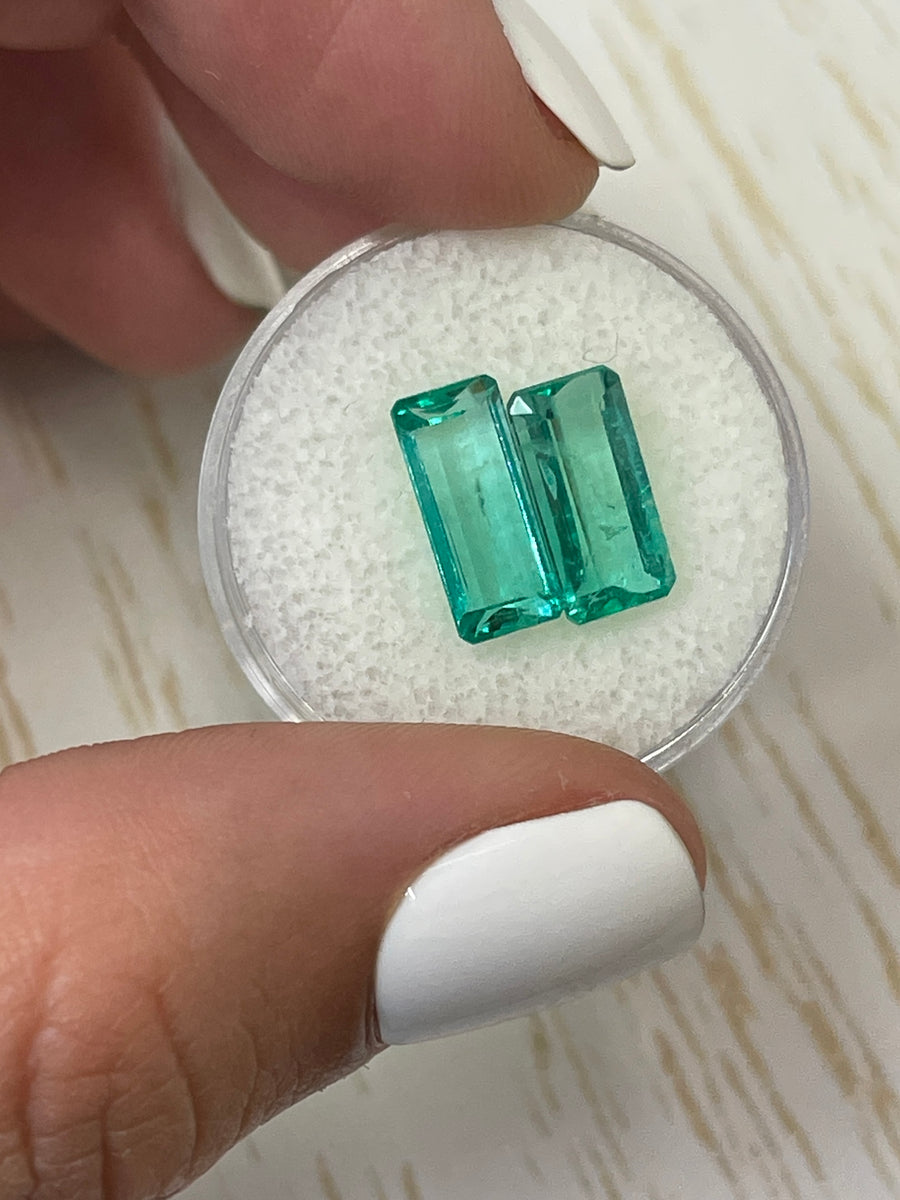 12x6 Loose Colombian Emeralds - 4.63tcw