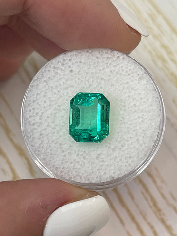 3.26 Carat 10x8 VS Ideal/Classic Colombian Emerald-Emerald Cut