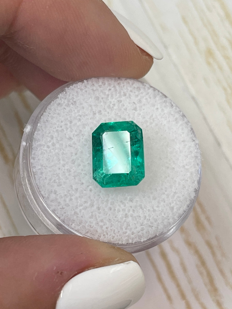 Colombian Emerald Gemstone - 3.41 Carat Emerald Cut
