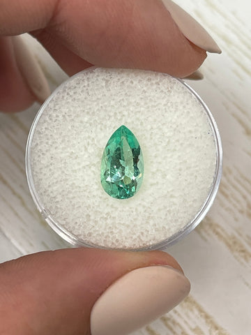 Pear-Cut Colombian Emerald - 50 Carats of Radiant Natural Beauty