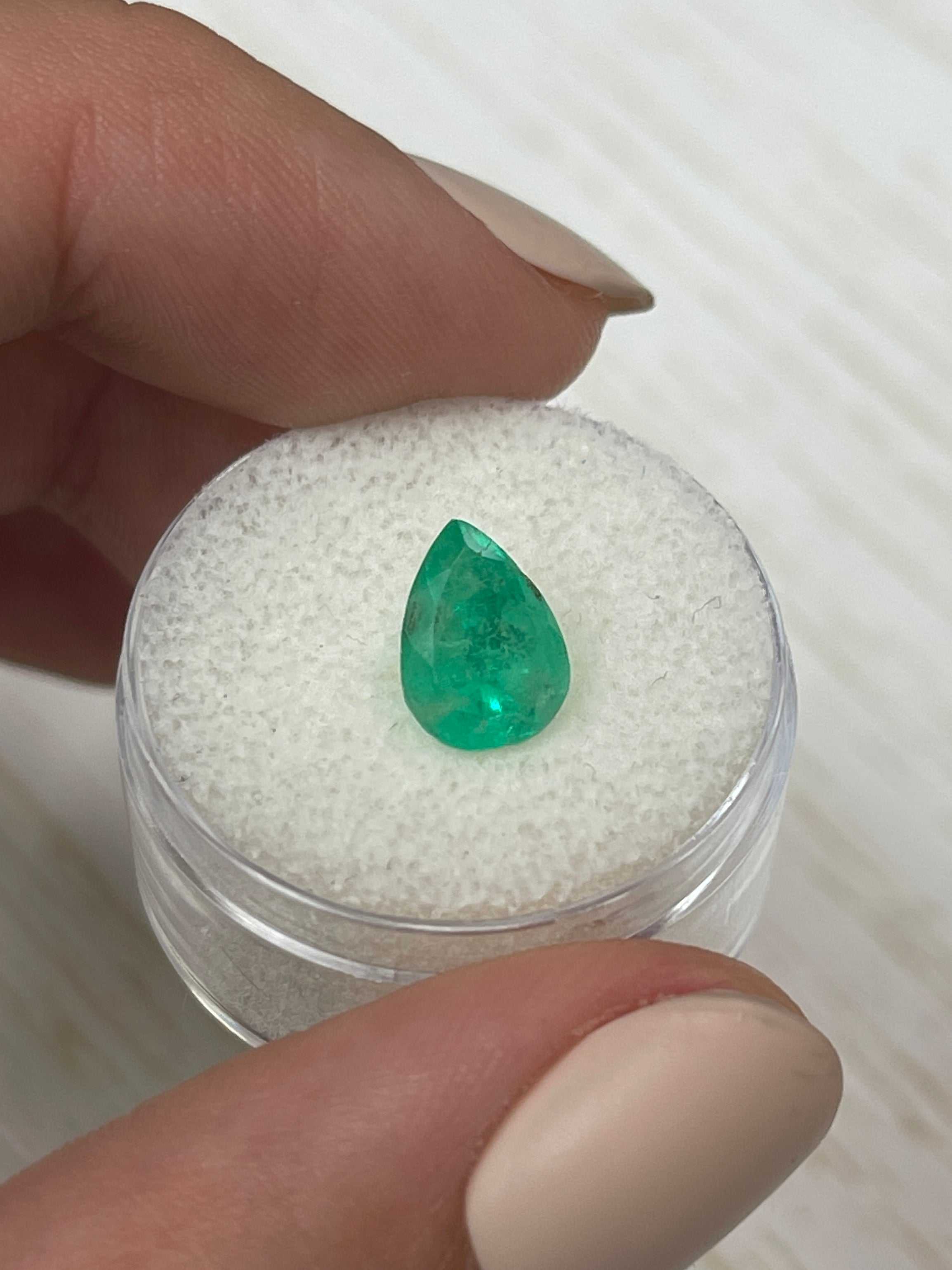 Spring Green Pear-Cut Colombian Emerald - 1.81 Carat Loose Stone