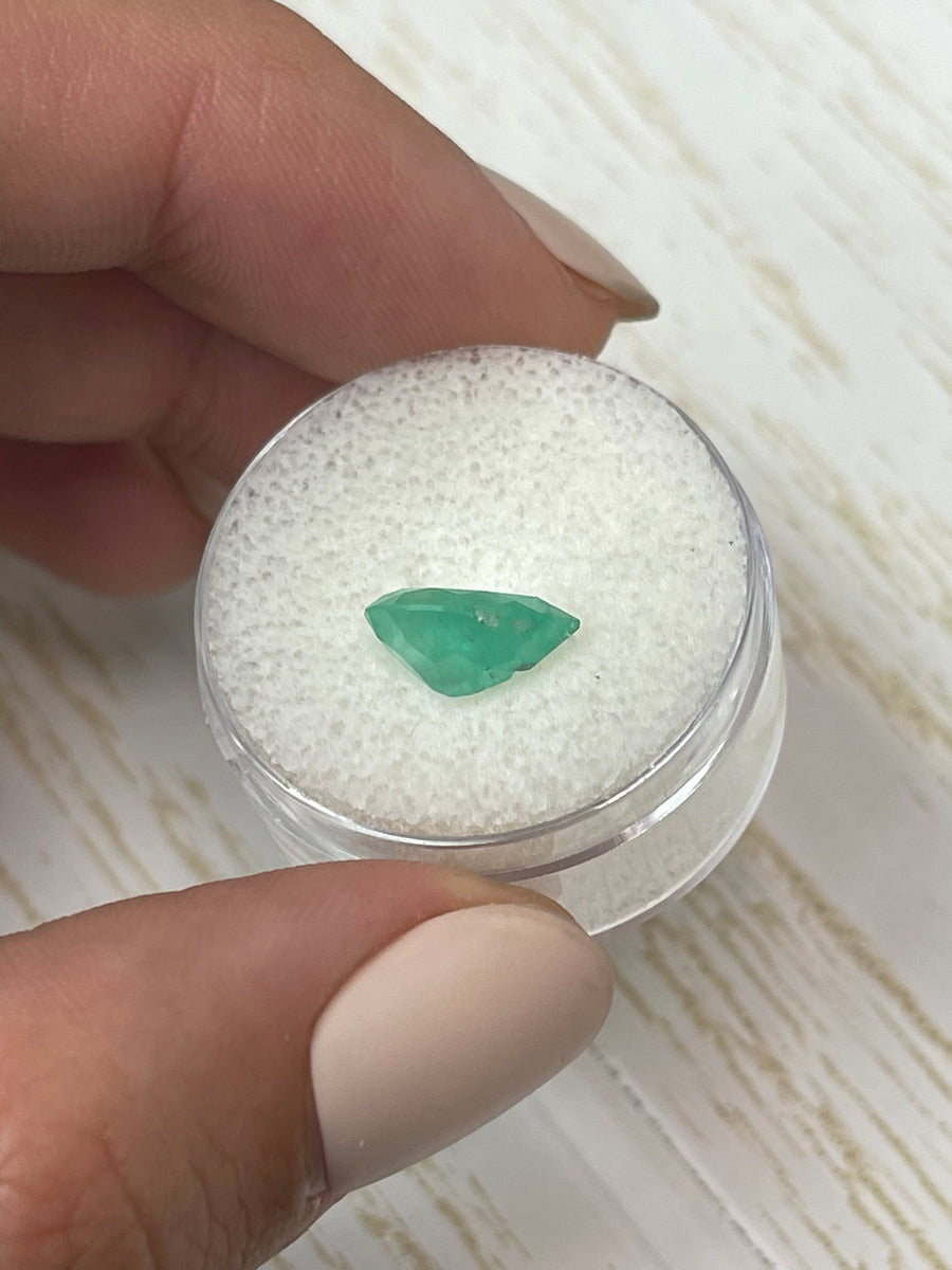 Elegant Pear Cut 1.89 Carat Colombian Emerald - Rich Green Shade