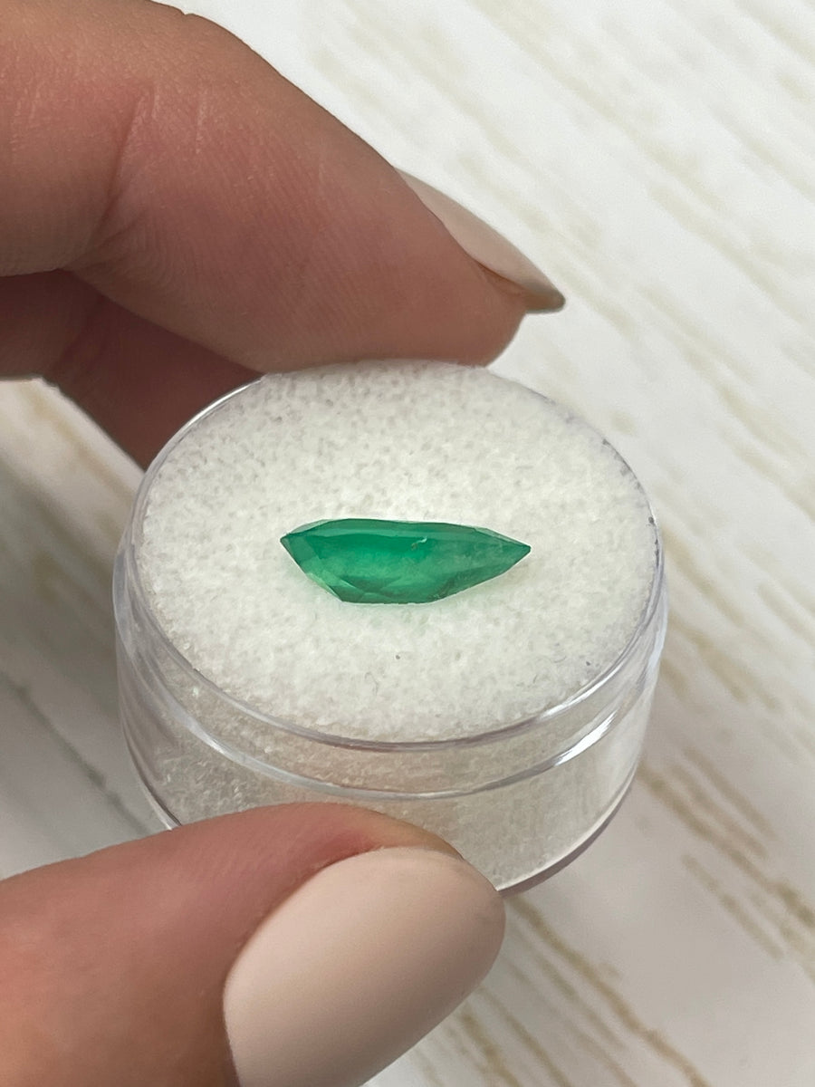 Exquisite 1.93 Carat Colombian Emerald - Pear Cut Jewel