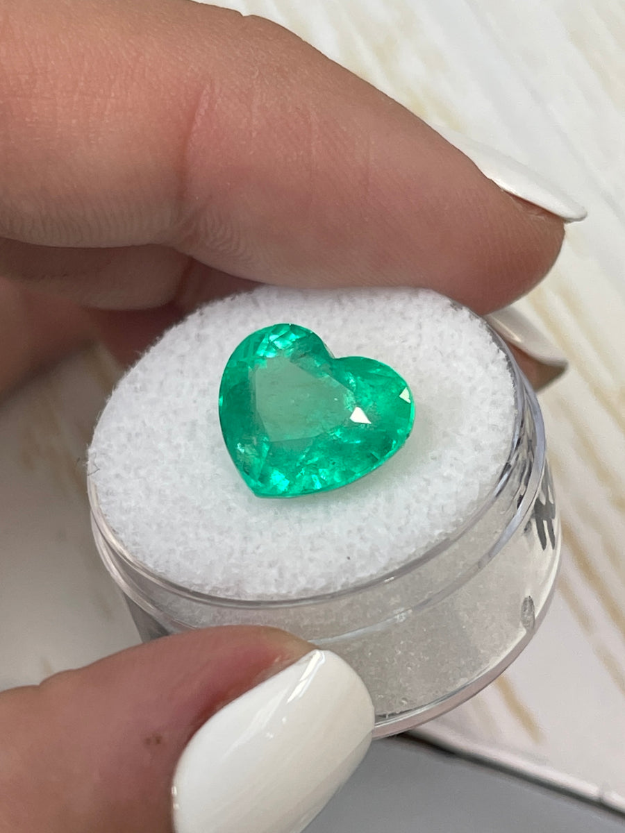 Bubbly 13x11 Emerald - 6.24 Carat Loose Colombian Gem
