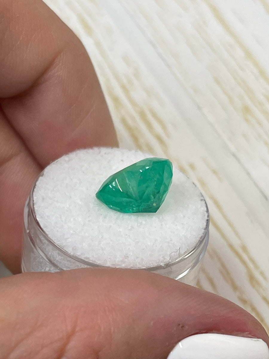 Rare Colombian Emerald - 13x11 mm Heart Shaped Gem