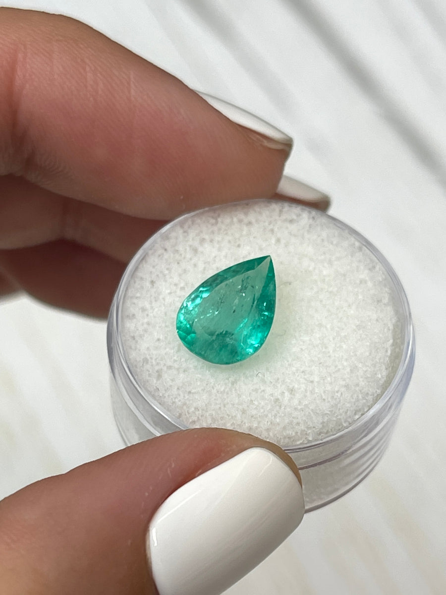 Chunky Pear-Cut Colombian Emerald - 2.84 Carat Gemstone