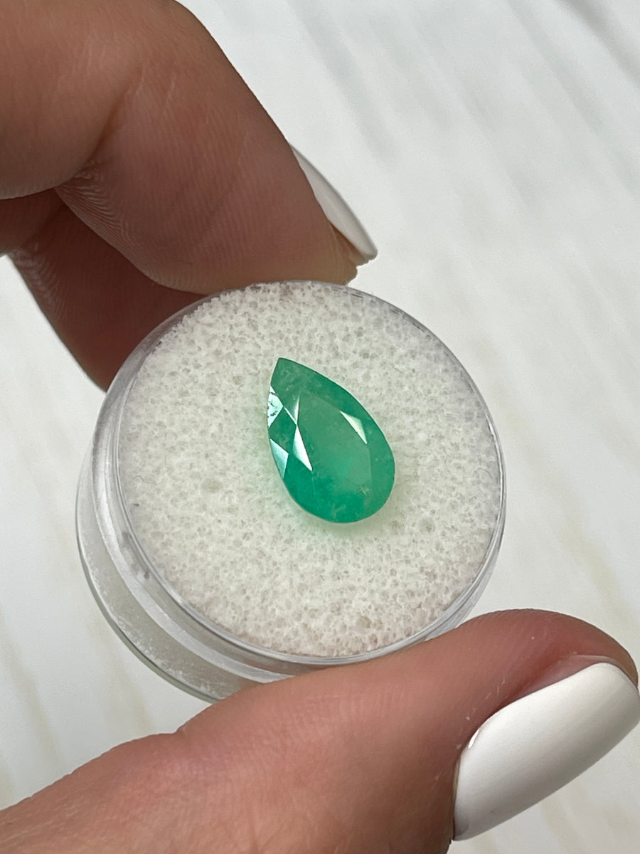 Exquisite 2.92 Carat Colombian Emerald - Pear Shape
