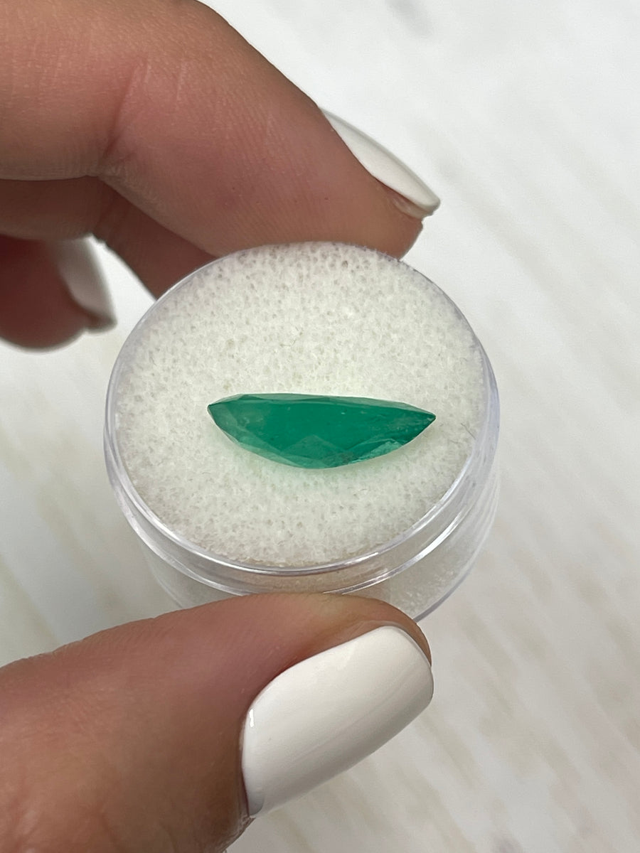 Colombian Emerald - Pear Cut - 3.84 Carat - Loose Precious Stone
