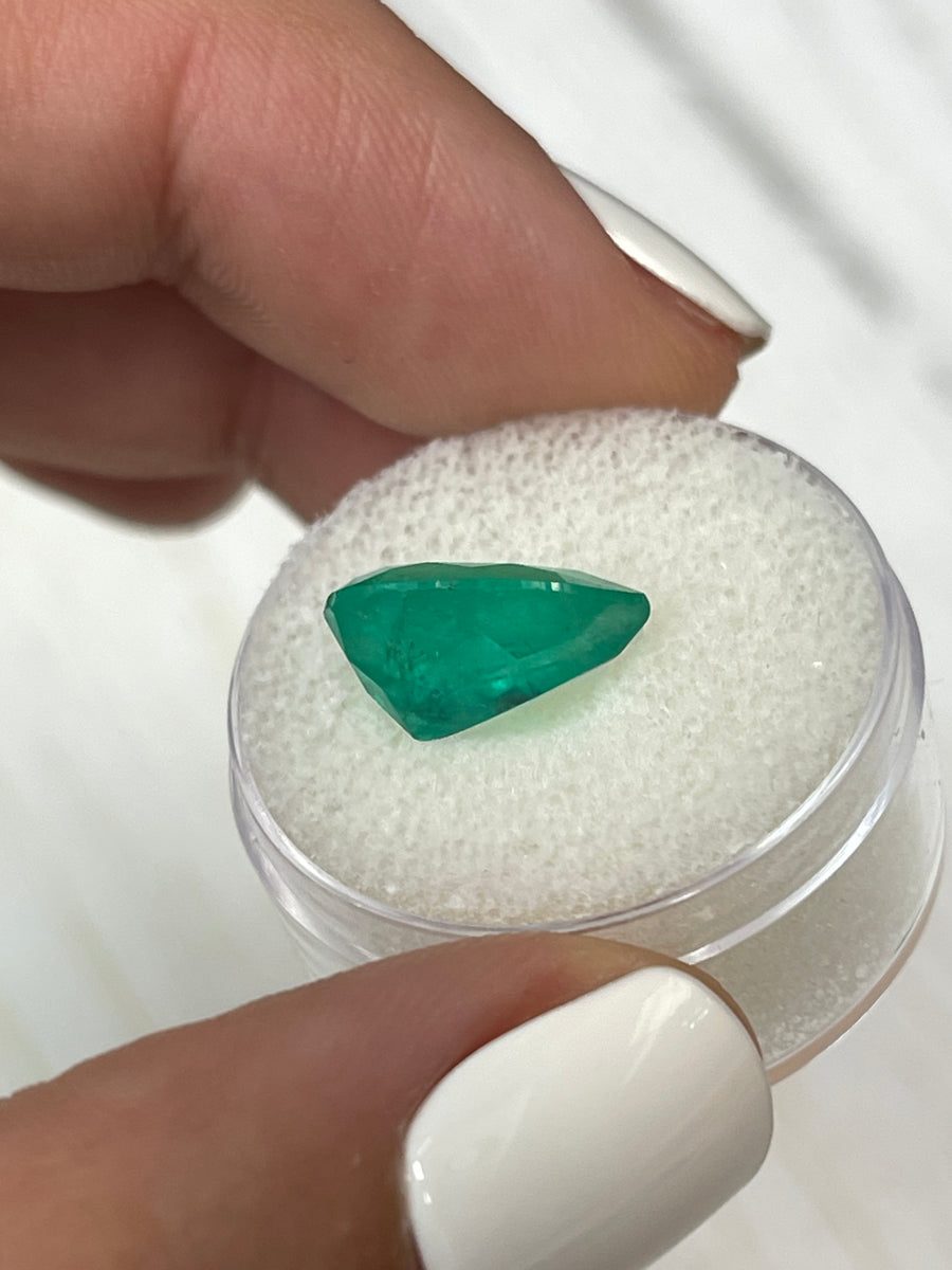 Medium Green Pear-Cut 4.30 Carat Colombian Emerald - Loose Stone