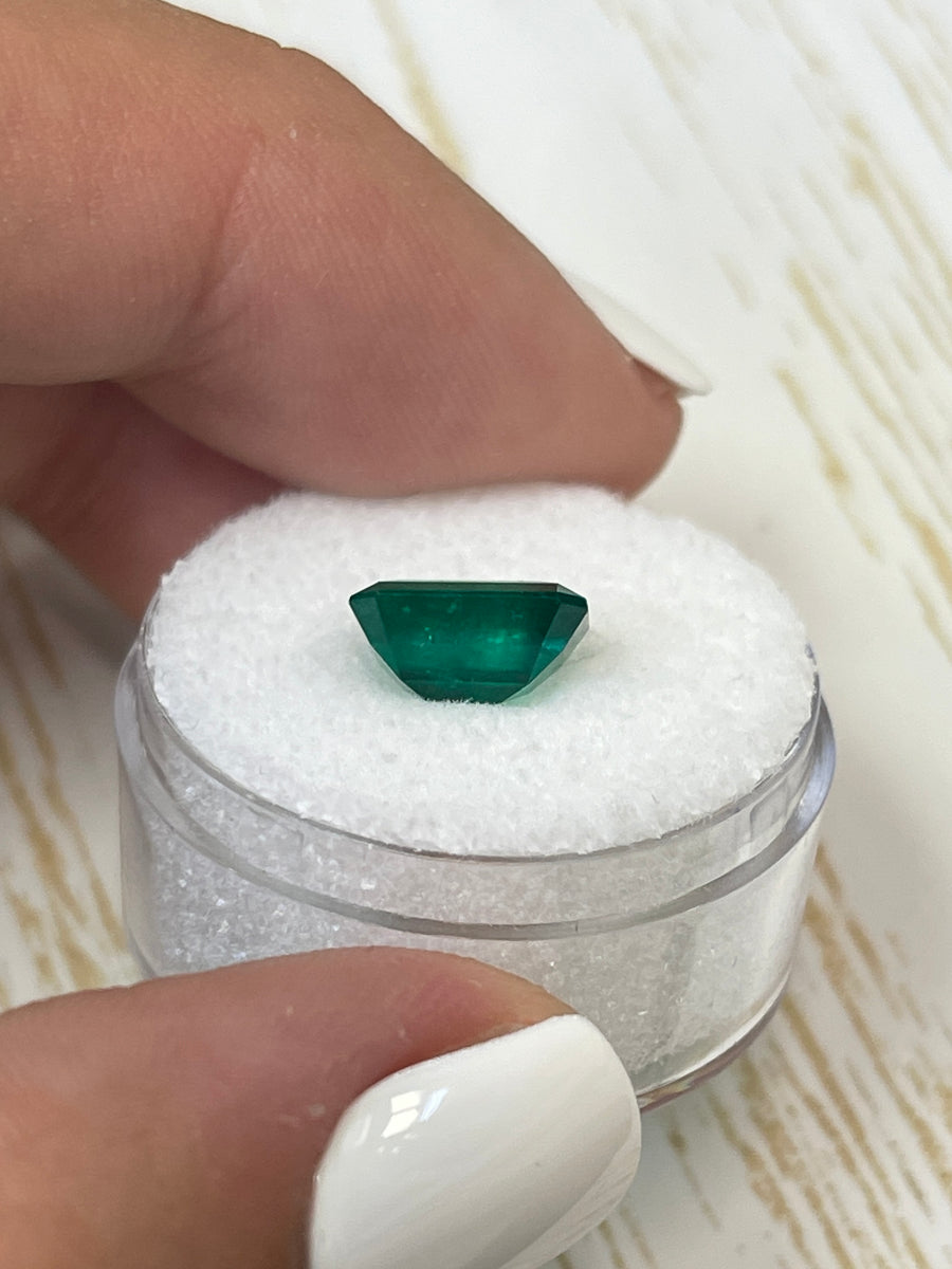 Dark Green Colombian Emerald: 2.40 Carat Loose Gemstone