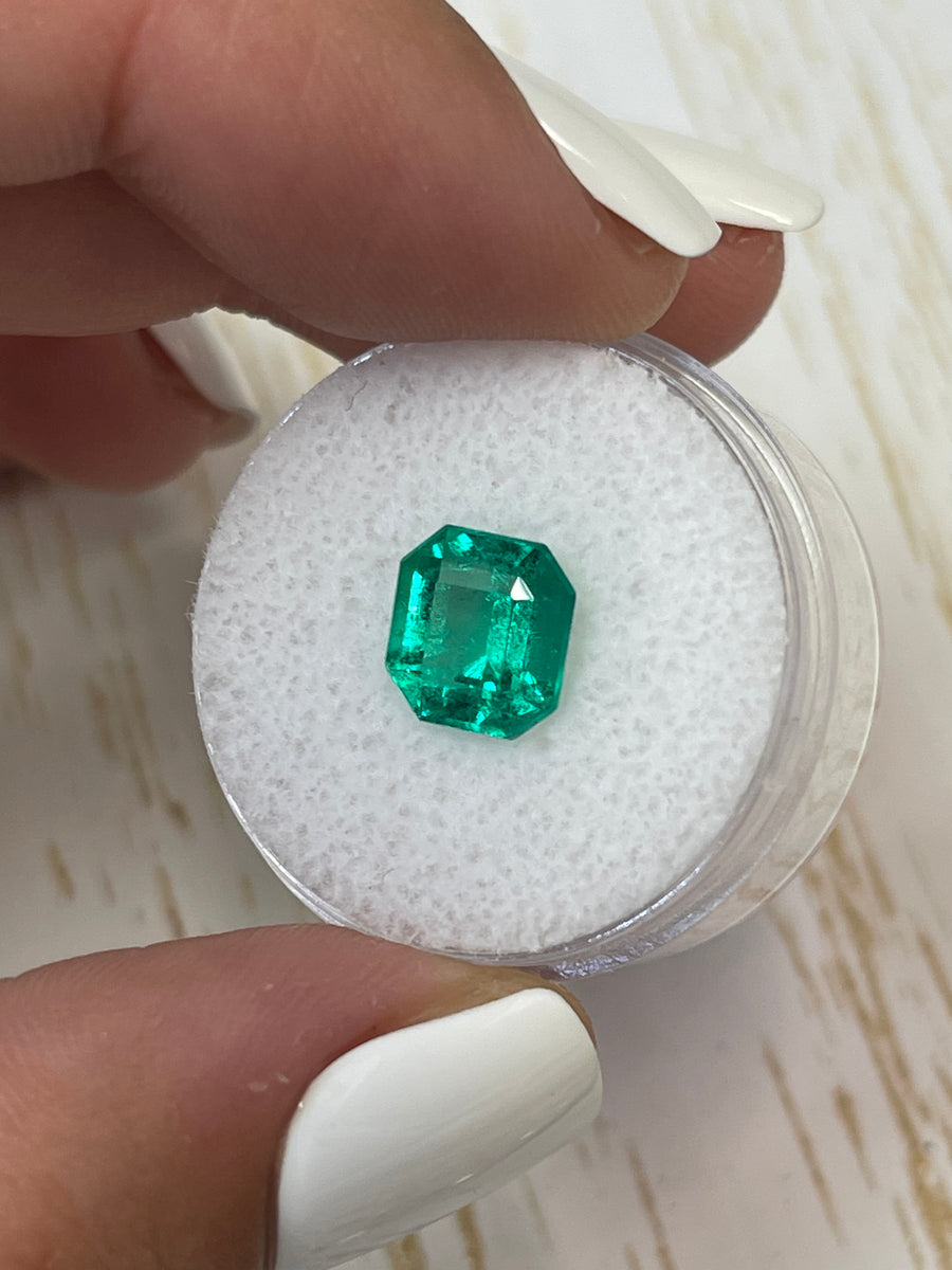 Asscher-Cut Colombian Emerald - 2.57 Carat Natural Gem with GIA Certification