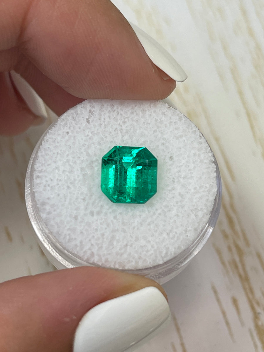 GIA Certified Asscher-Cut Colombian Emerald - 2.57 Carats of Natural Beauty