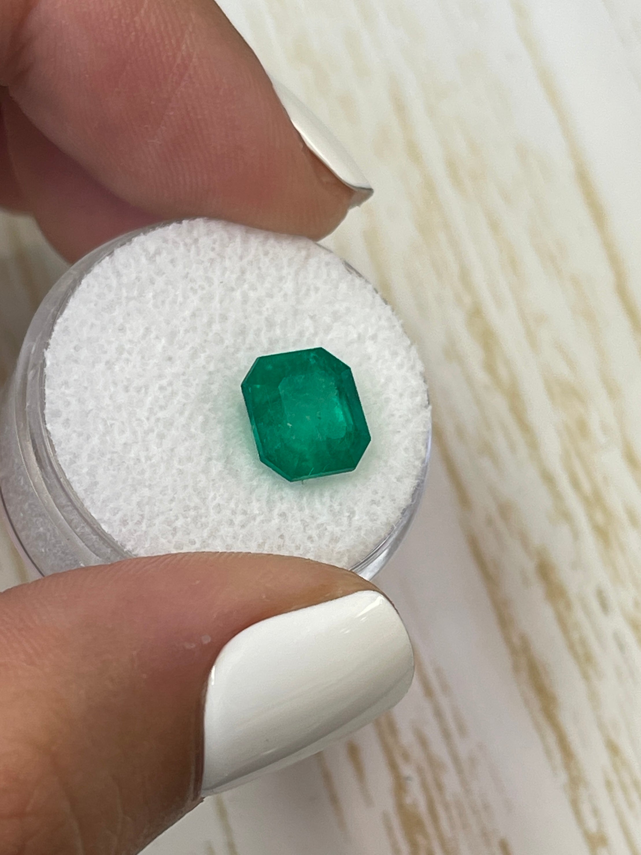 Precious 3.33 Carat Emerald - Asscher Cut with Clipped Corners