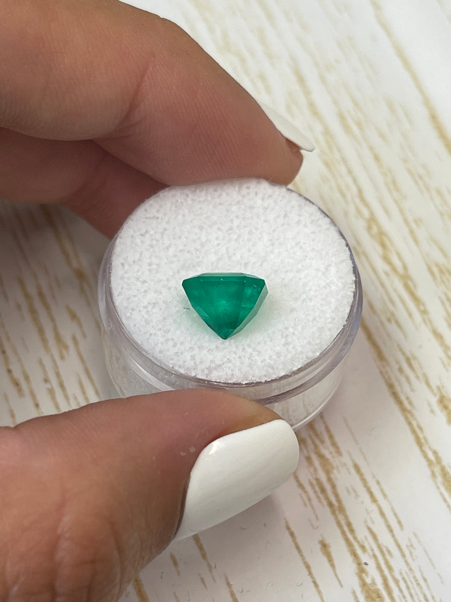 Emerald Gemstone: Asscher Cut, 3.33 Carat, Muzo Colombian