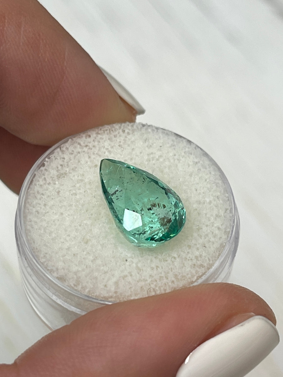 Colombian Emerald Gemstone - 5.20 Carat Pear Cut Beauty