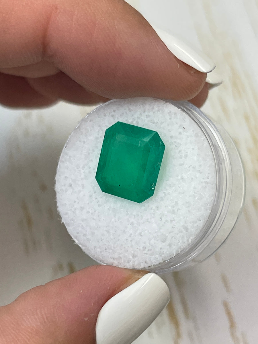 Natural Colombian Emerald - 11.5x10.5mm, 4.56 Carat Loose Stone
