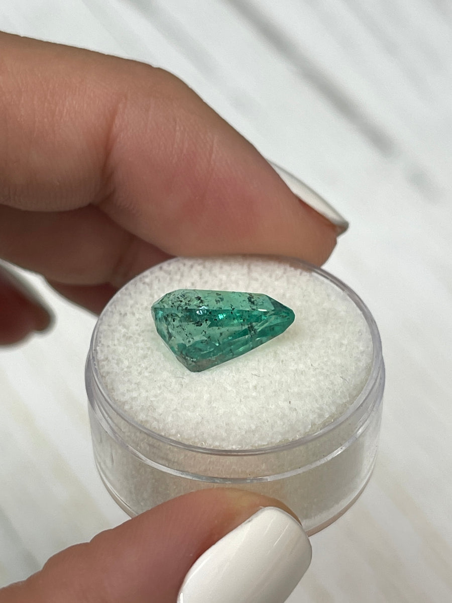 Natural Colombian Emerald - 5.20 Carats, Pear Shape