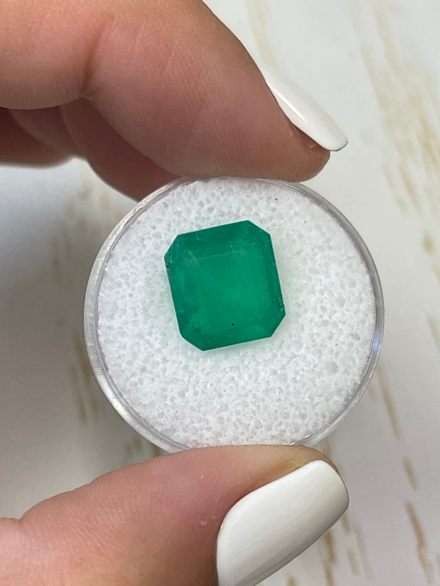 4.56 Carat Colombian Emerald - Genuine Loose Emerald Cut