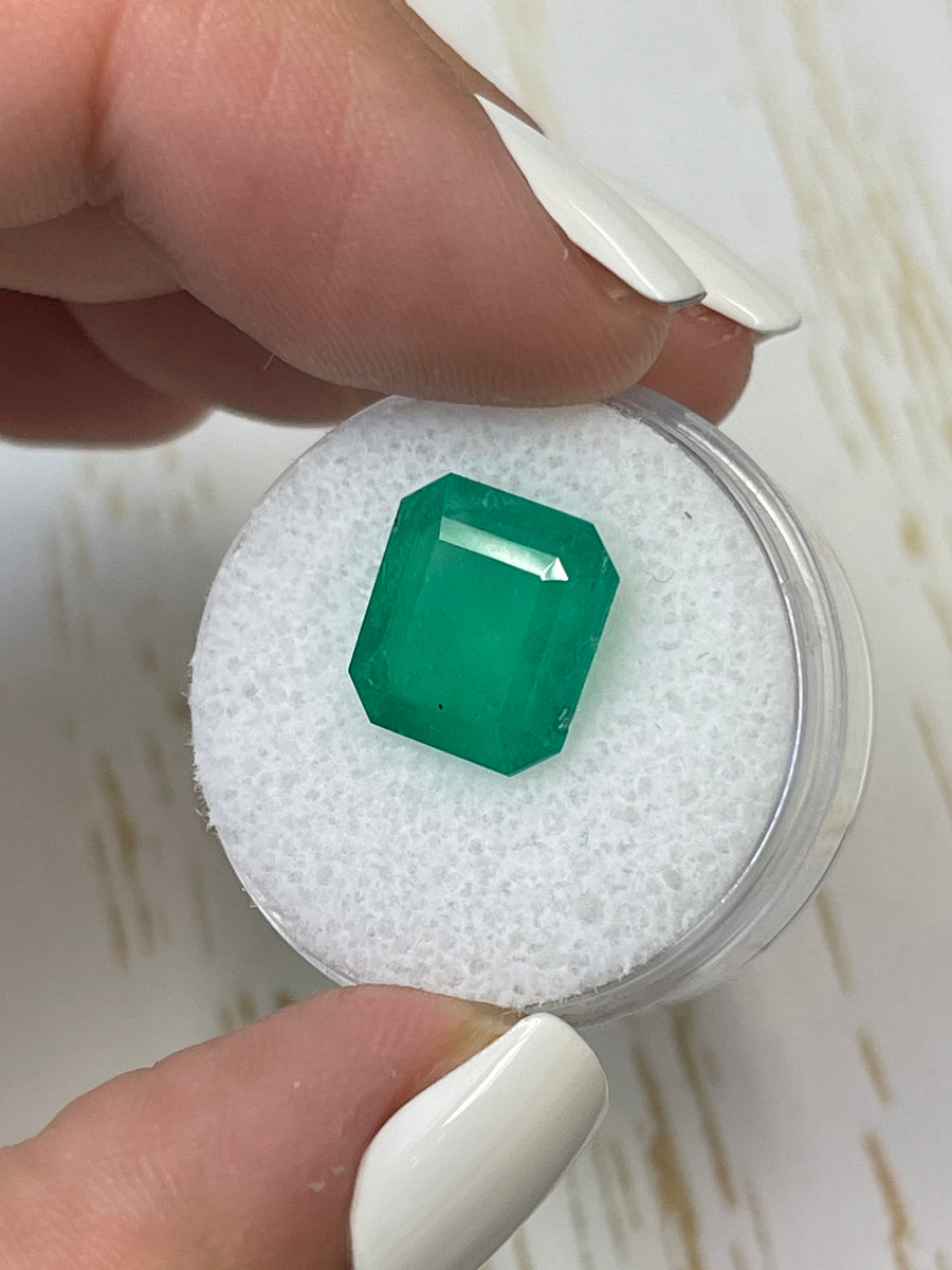 Genuine Loose Colombian Emerald - 4.56 Carat, Emerald Cut