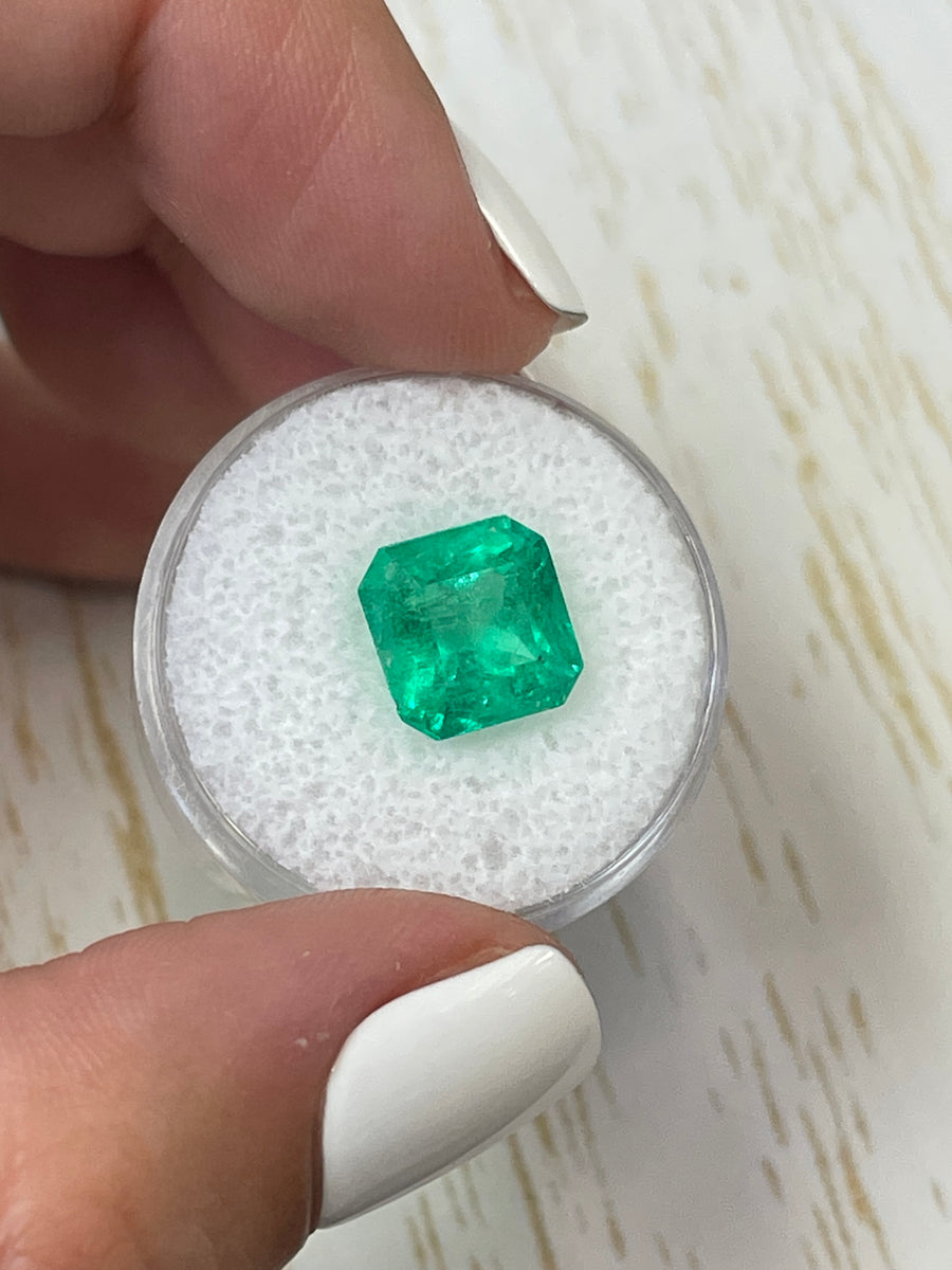 4.90 Carat Colombian Emerald - Asscher Cut Gem with Clipped Corners