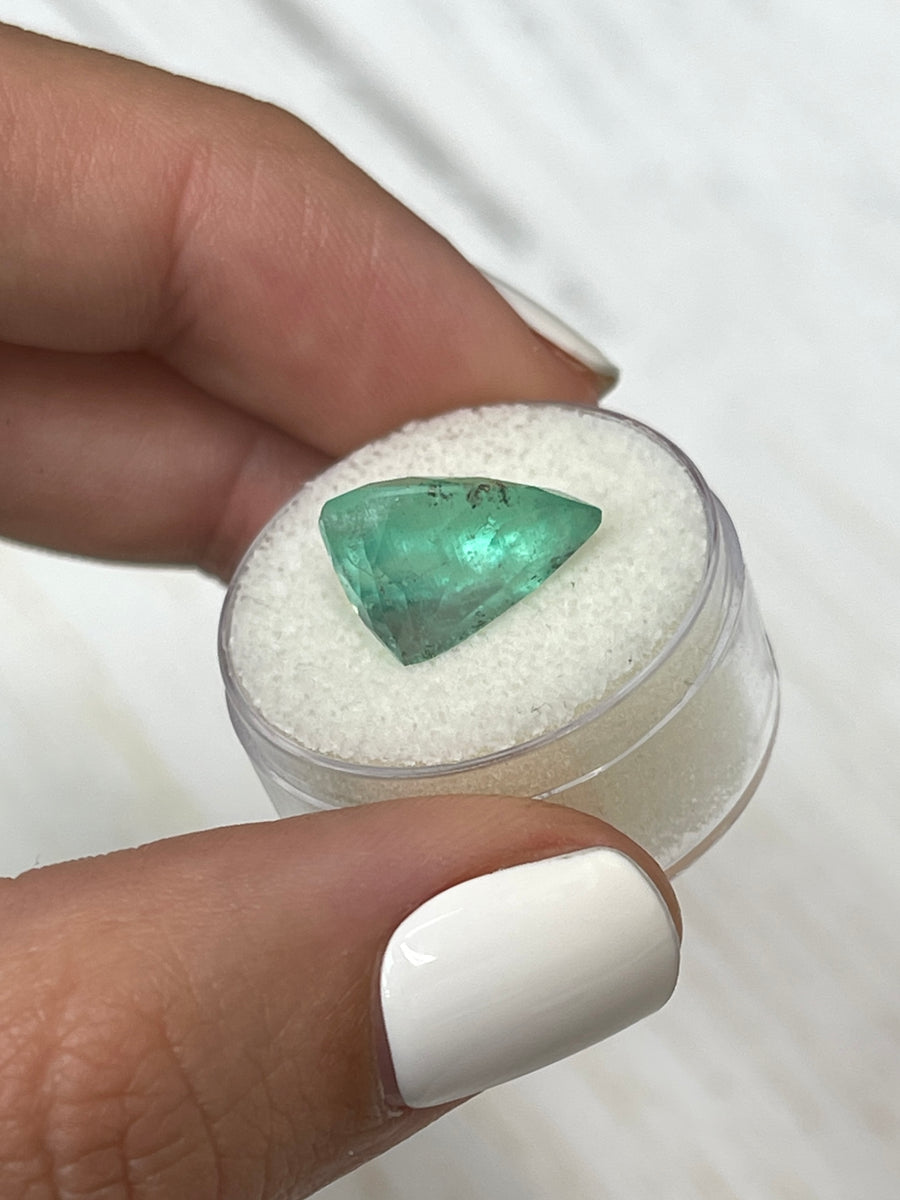 Emerald Gemstone - 7.90 Carat Pear Cut from Colombia