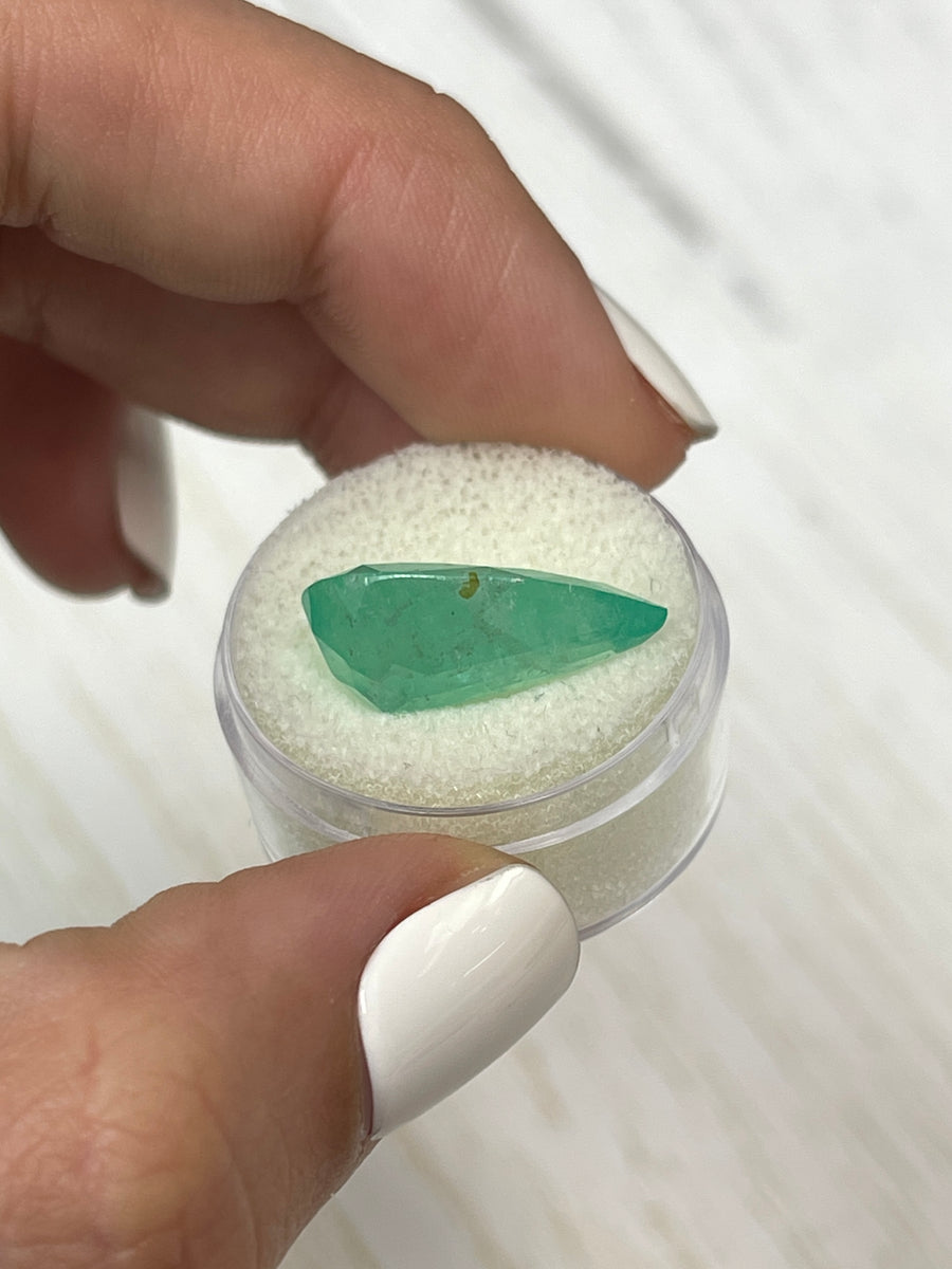 10.89 Carat Jumbo Colombian Emerald - Pear Shaped