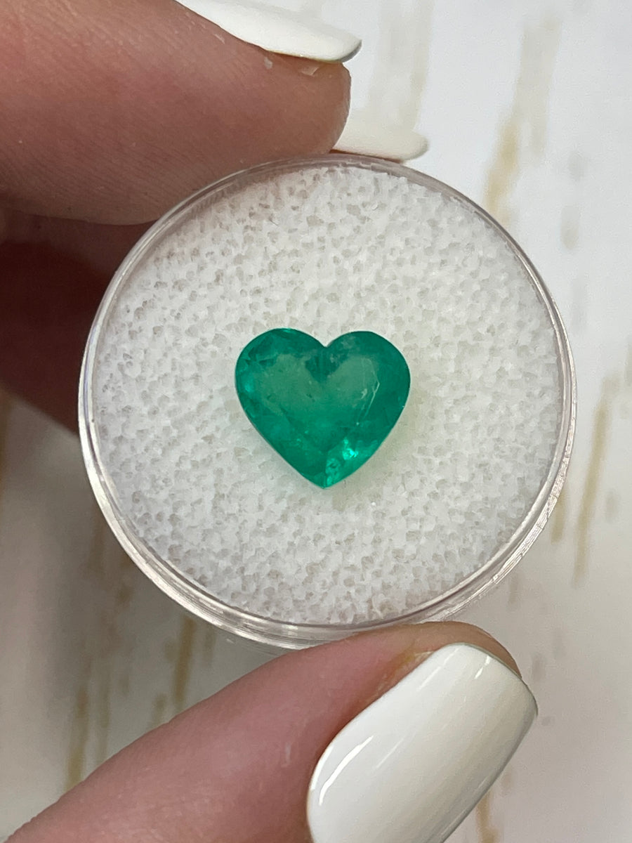 Magnificent 2.87 Carat Colombian Emerald - Heart Shape