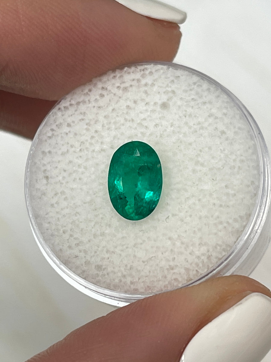 Large 20 Carat GIA Certified Colombian Emerald - Oval Shape
