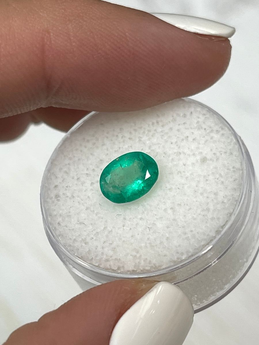 Oval Cut Colombian Emerald - 26 Carats of Bright Spring Green