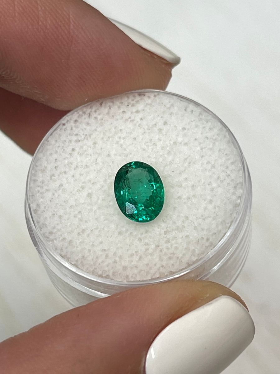 Oval-Cut 26 Carat Green Zambian Emerald - Premium Quality